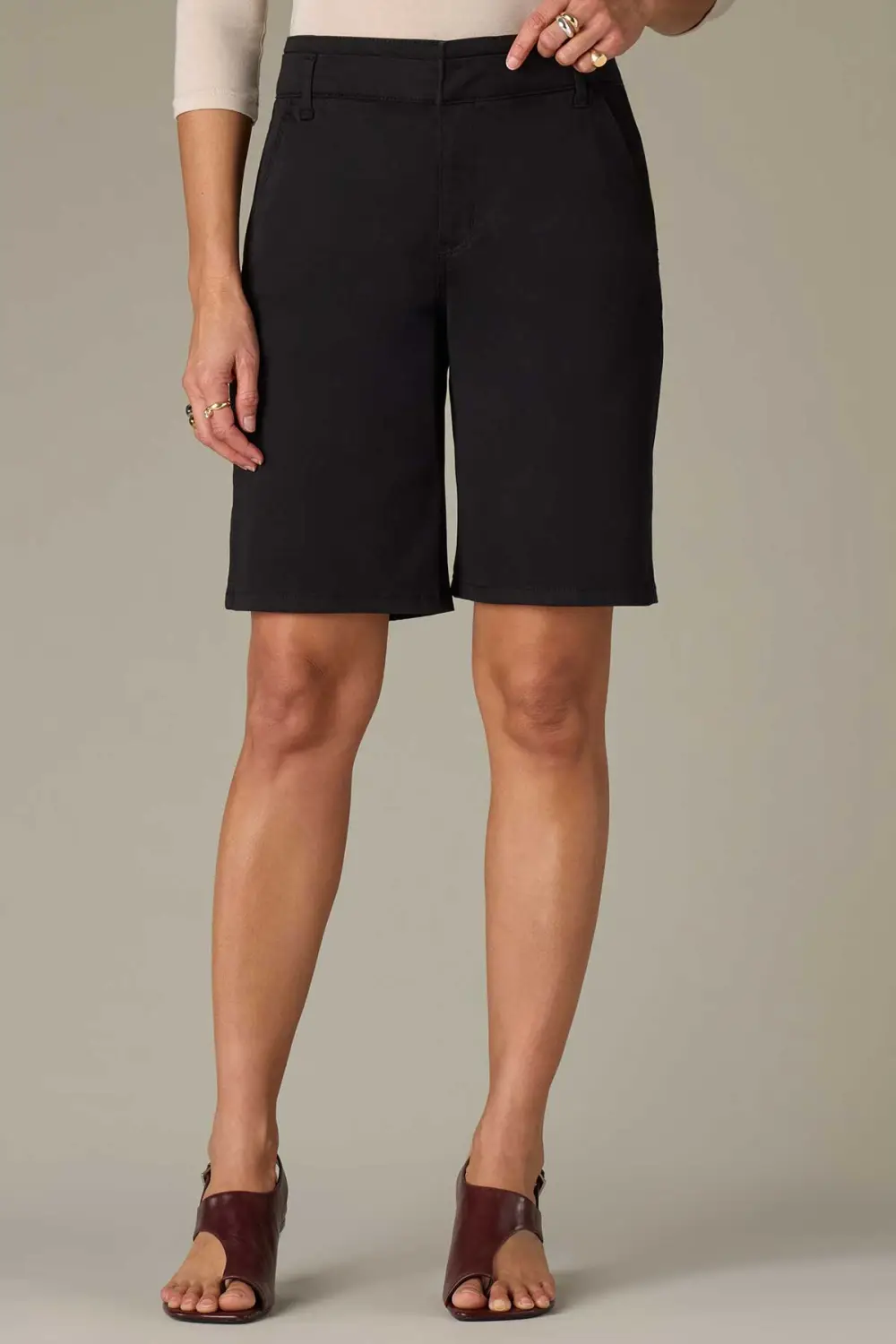 Everyday  Double Waistband Bermuda Trouser Shorts