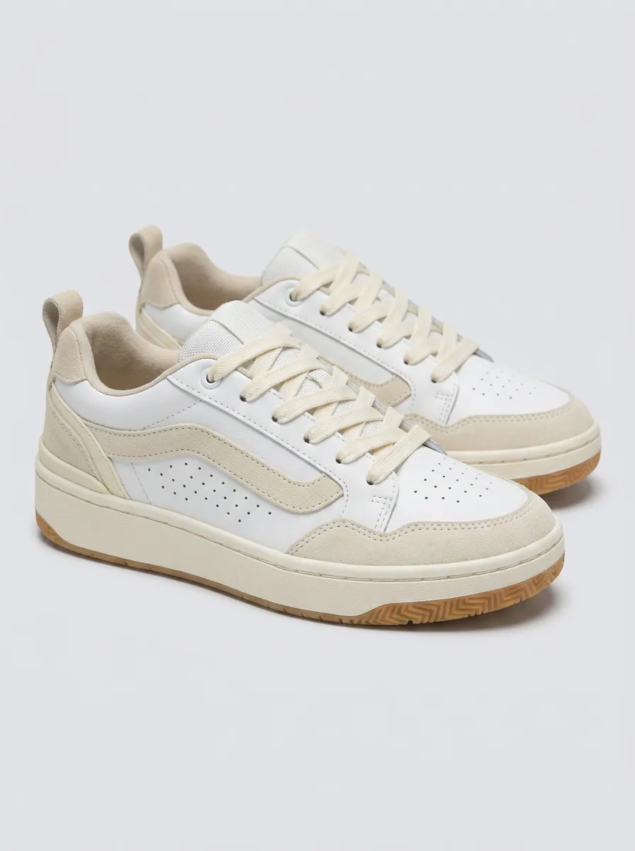 Casual Lace-Detail Women's Low-Top Skate Sneakers