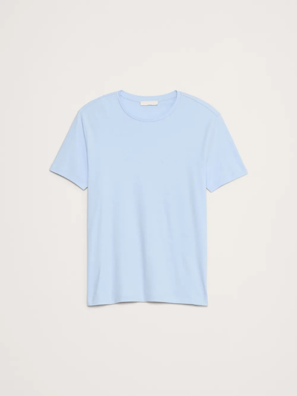 Men's Optic Blue Meditation Simple Cotton Short Sleeve