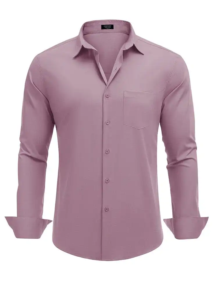 Ribbed Collar Casual Knit Polo Shirt