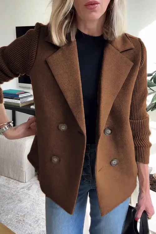 Knit Longline Blazer