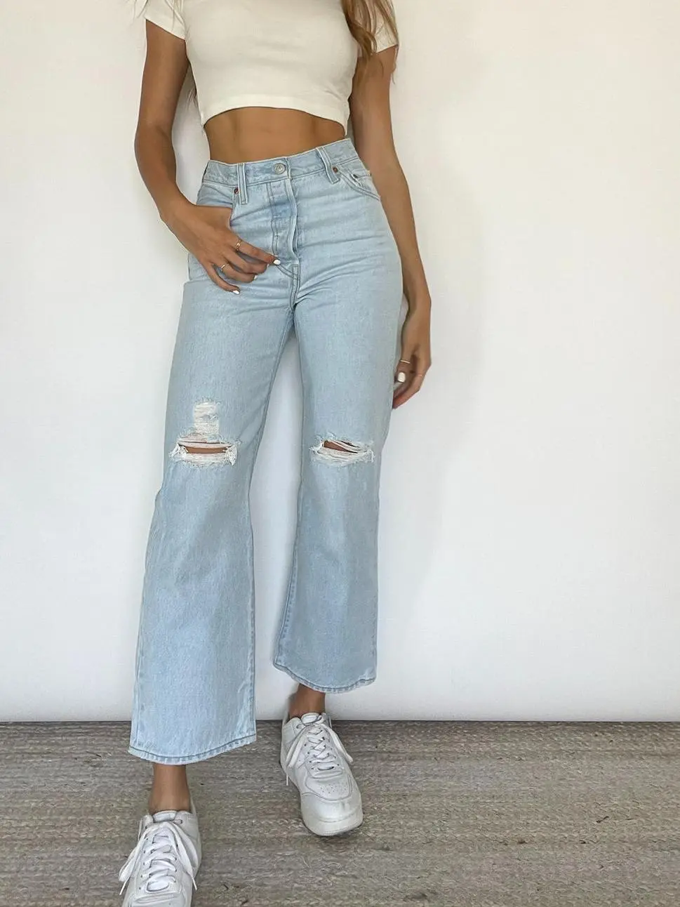 Straight High Waist Jeans