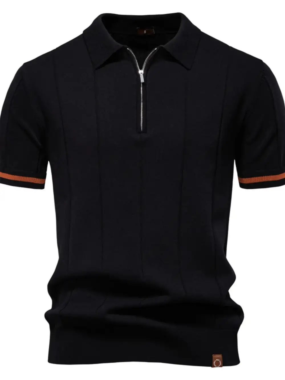 Woven Collared Polo Shirt