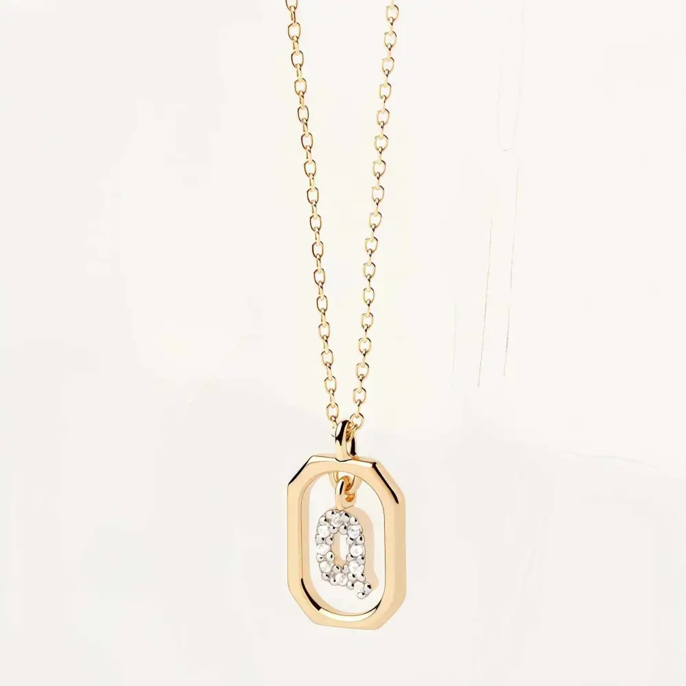 Initial Framed Necklace