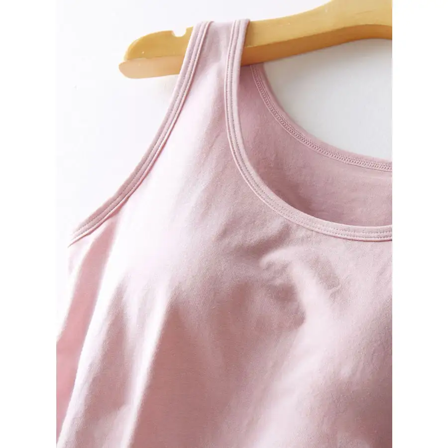 Round Neck Tank With Bra