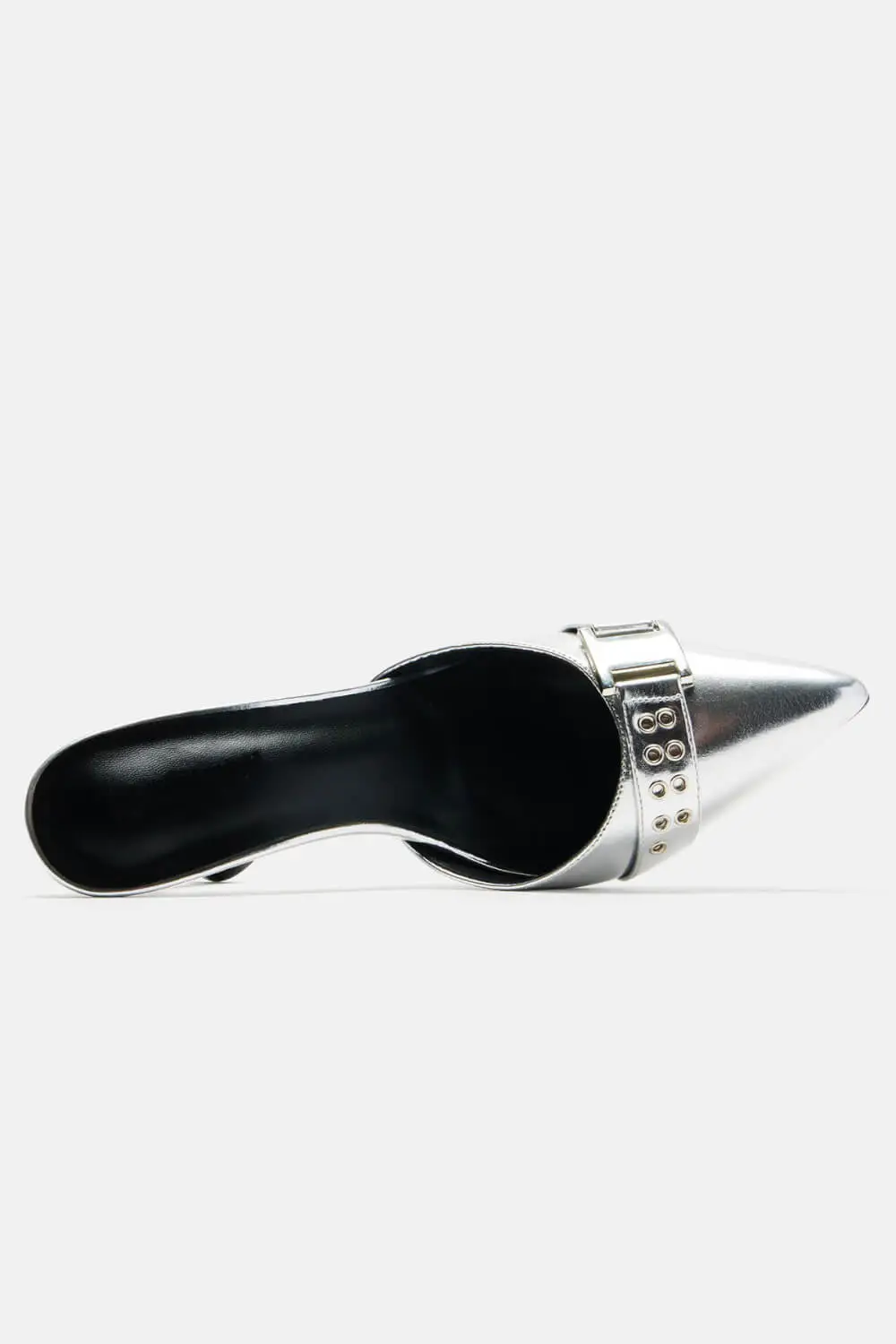 Metallic Pointed Toe High Heel