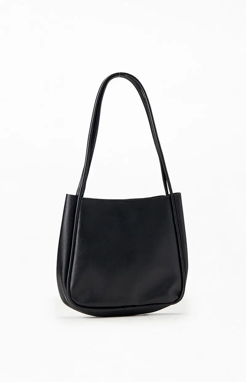 PacSun Faux Leather Mini Bucket Tote Bag