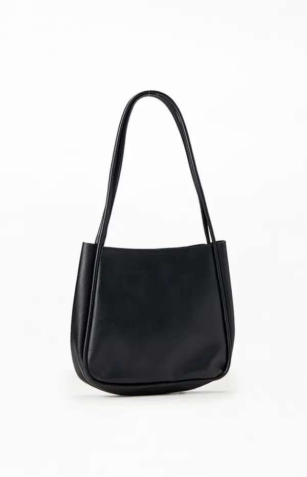 PacSun Faux Leather Mini Bucket Tote Bag