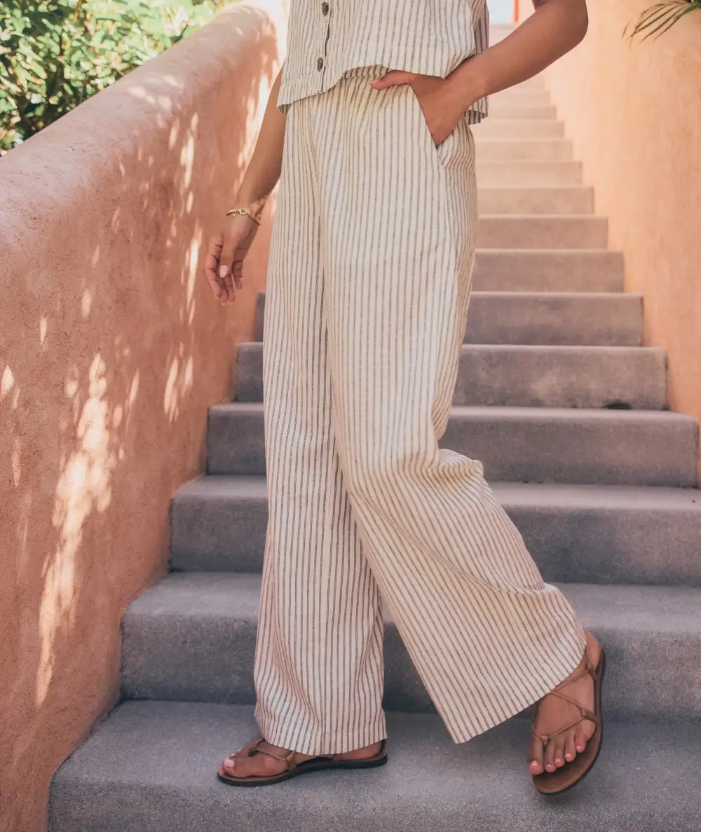 Striped Linen Trousers