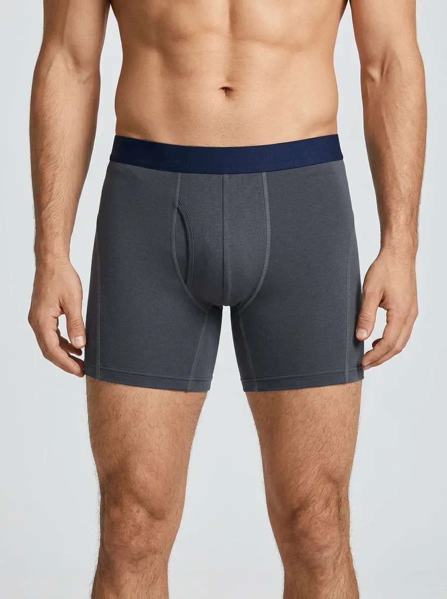 Urban Waistband-Detail Refined Look Men's Boxer Briefs