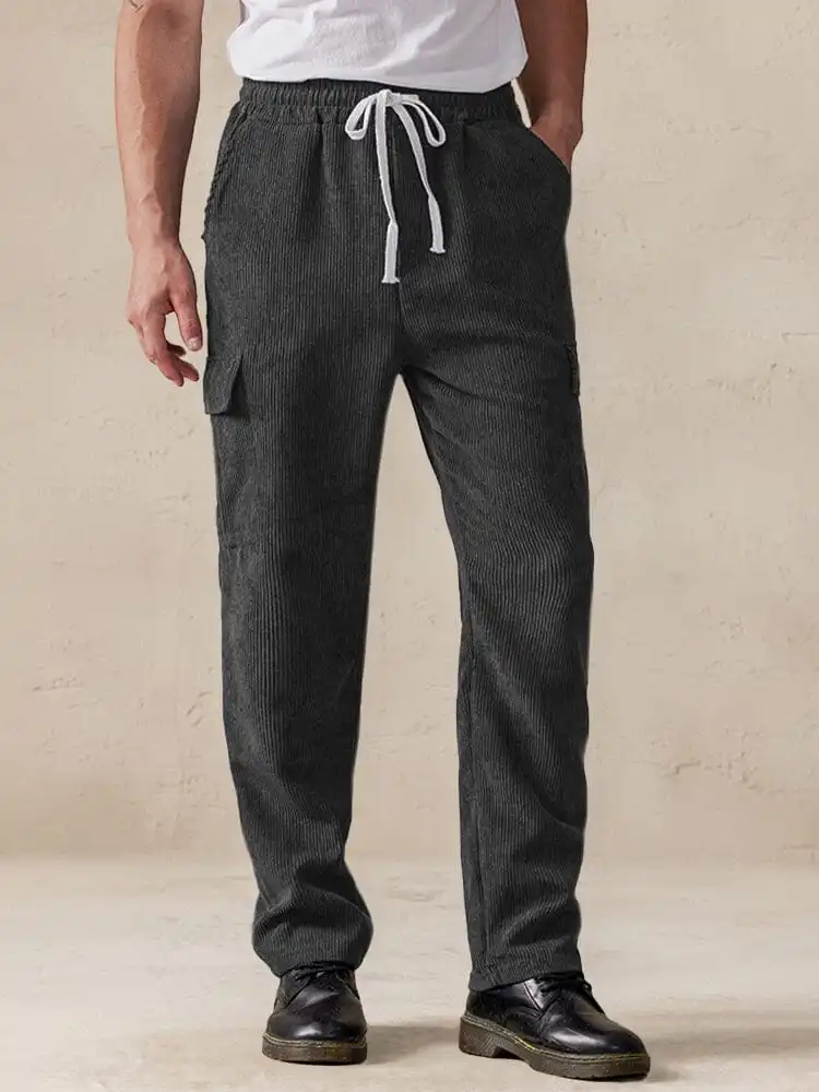 Streetwear Corduroy Pants