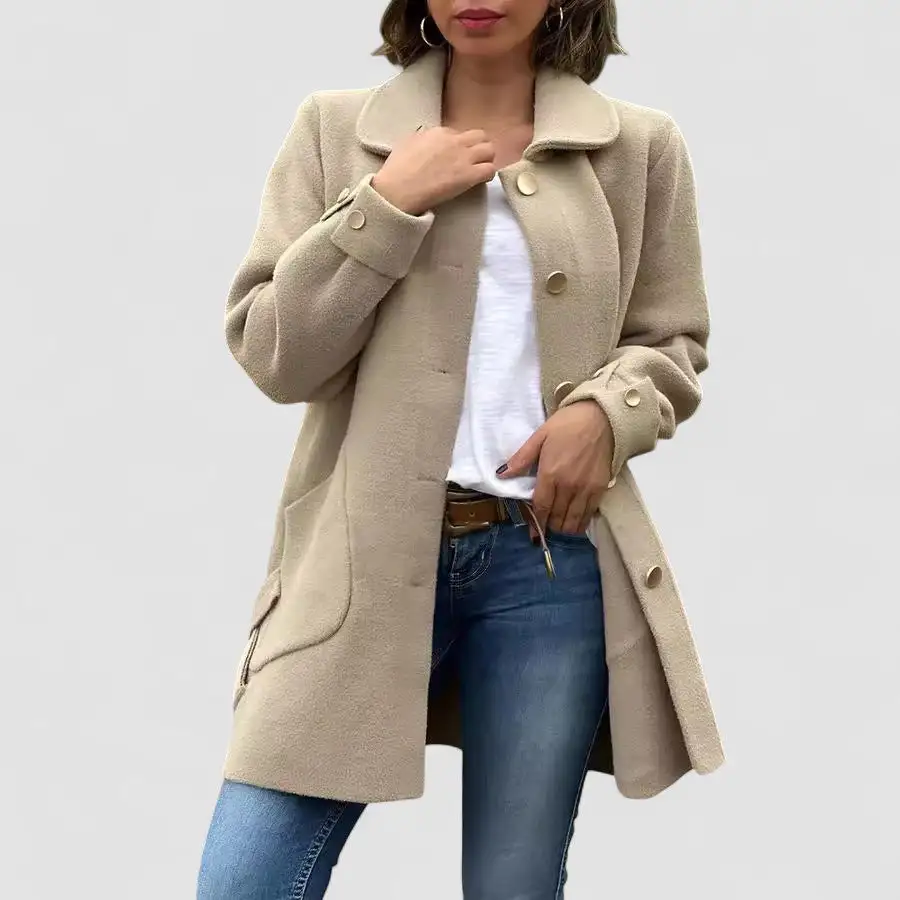 Oversized Button Front Coat