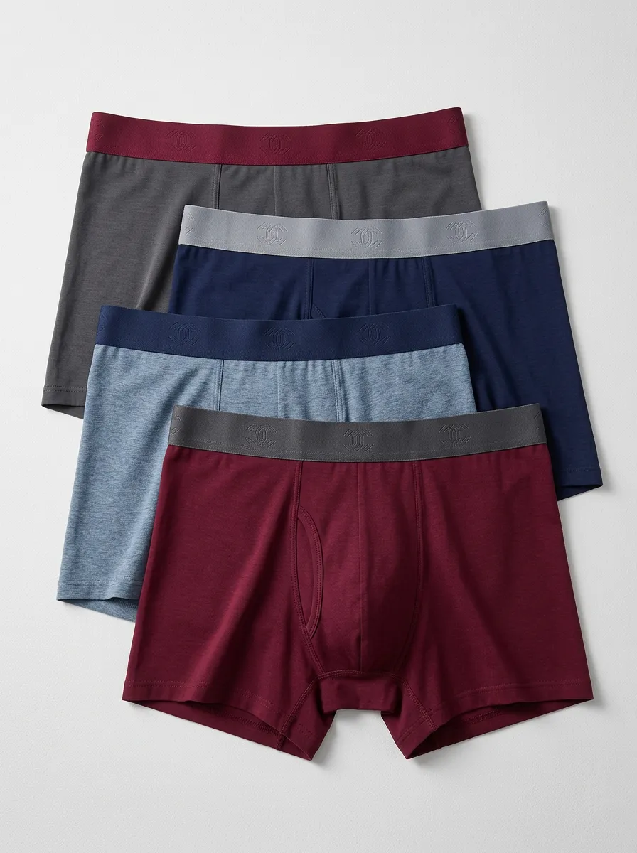 Men's Multi Logo Waistband Cotton Boxer Briefs
