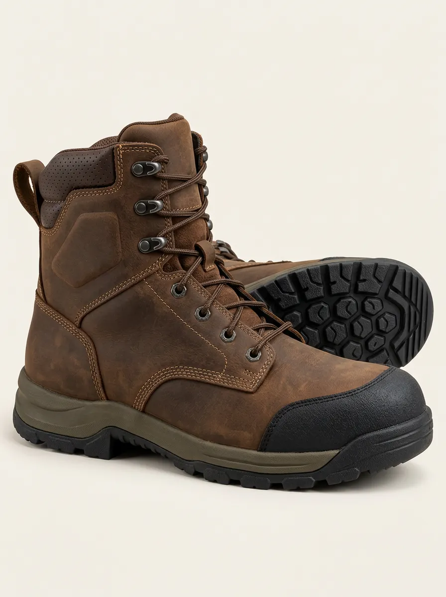 Men's Construction Style Waterproof Utility Boots