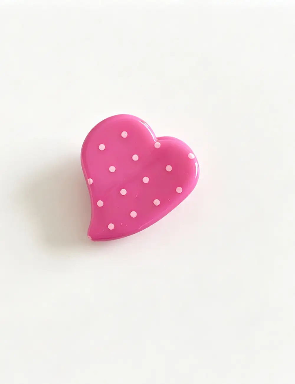 Heart Shape Dots Mini Hair Claw Clip