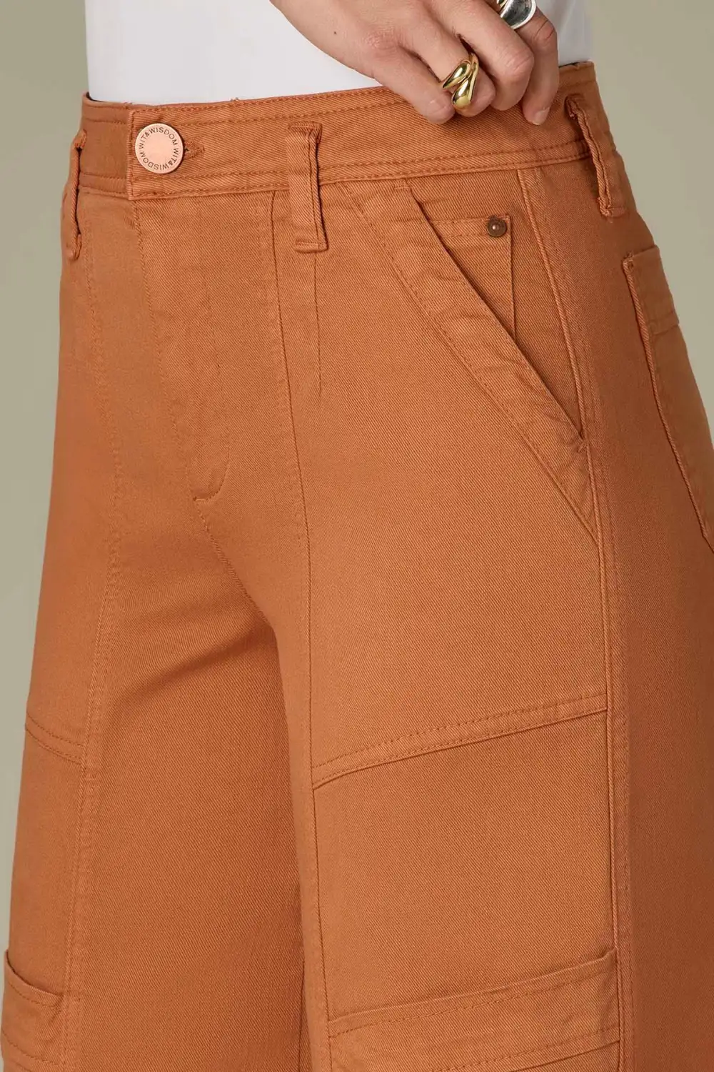  Wide Leg Pants Utility Pockets