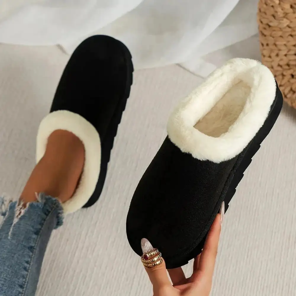 Warm Touch Platform Casual Slippers