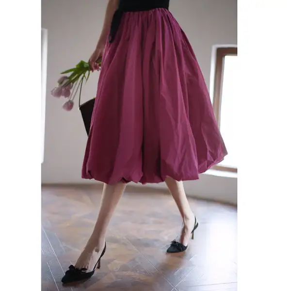Polished Boutique Everyday Casual Cotton Skirt