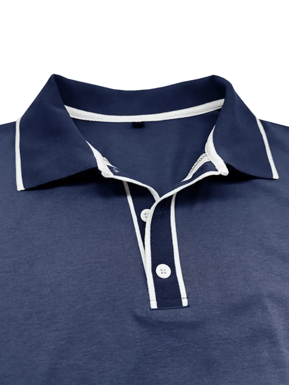 Loose Fit Contrast Detail Collared Polo Shirt