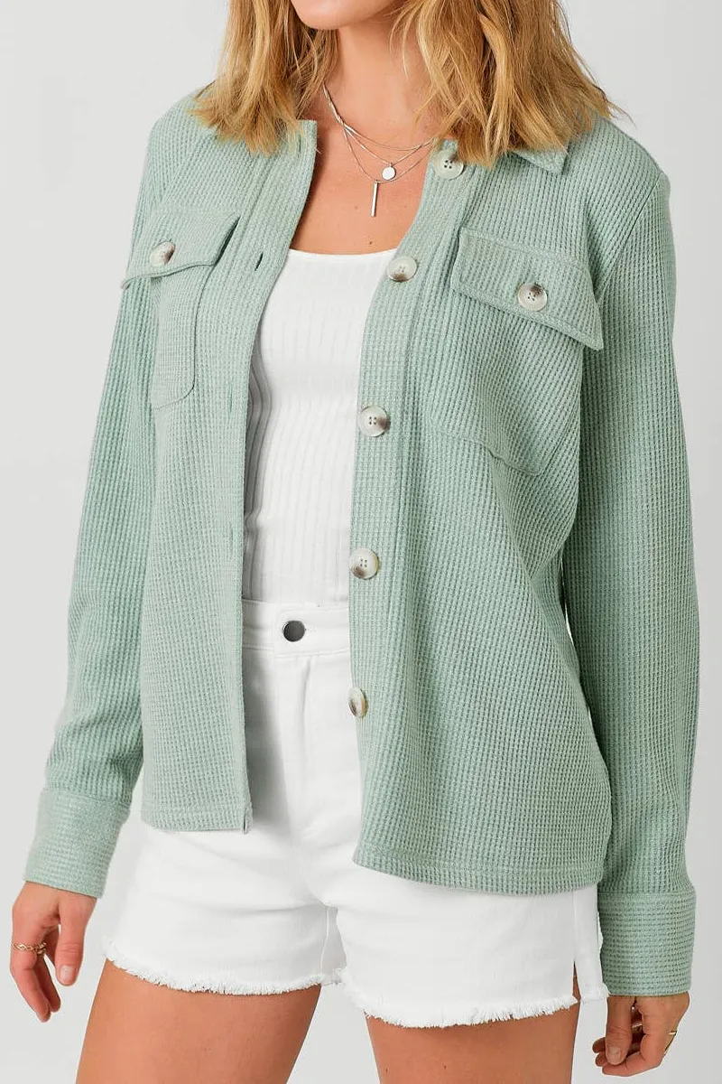 Button Down Thermal Shacket