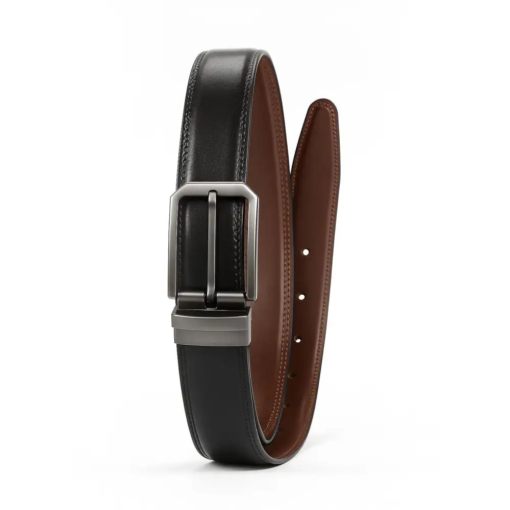 Reversible Cow Leather Waist Belt