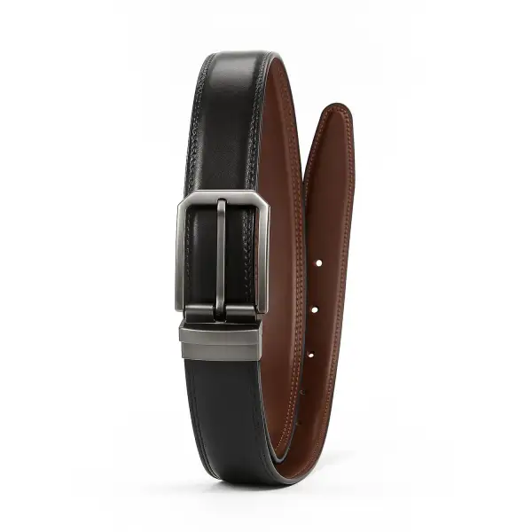 Reversible Cow Leather Waist Belt