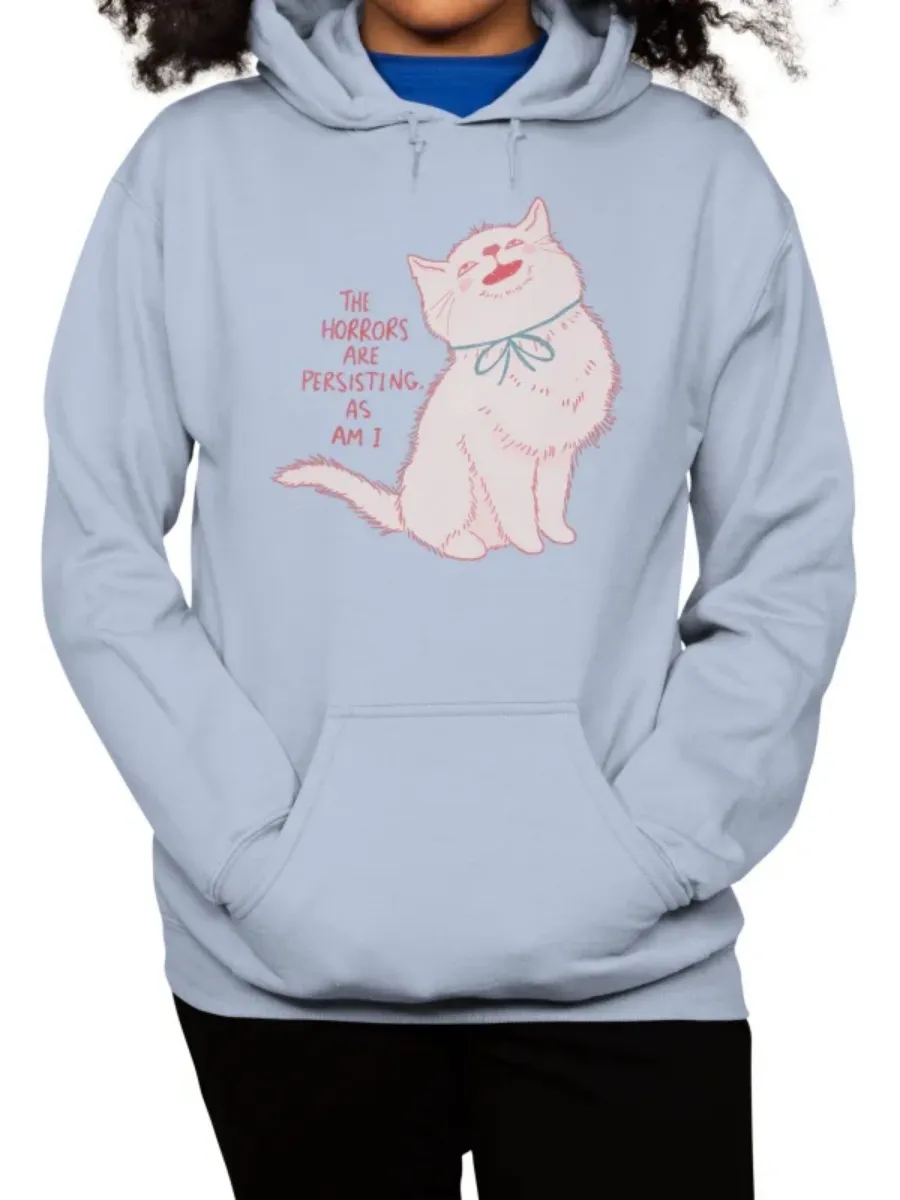 Cat Printed Casual Hoodie