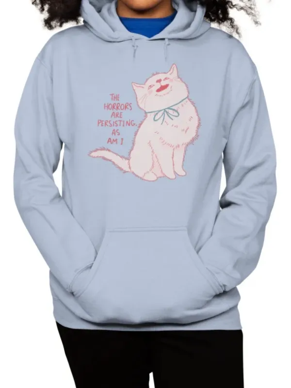 Cat Printed Casual Hoodie
