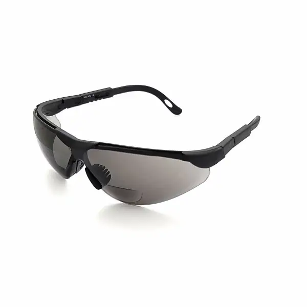 Sport Wrap Bifocal Smoke-Lens Reading Glasses