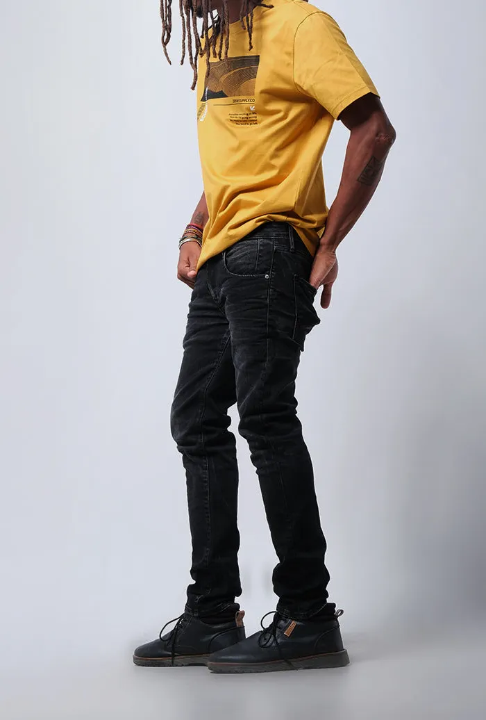 Men's Elegant Skinny Fit Denim Pants