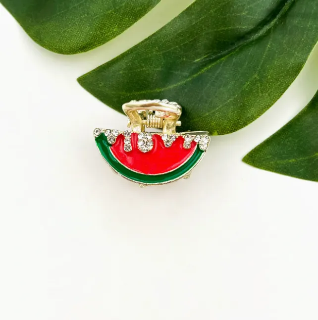 Mini Fruit Hair Claw Clip
