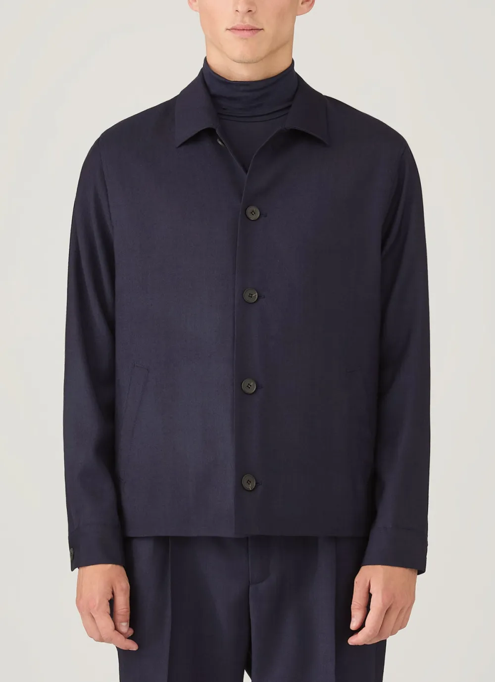Lightweight Wool Twill Jacket