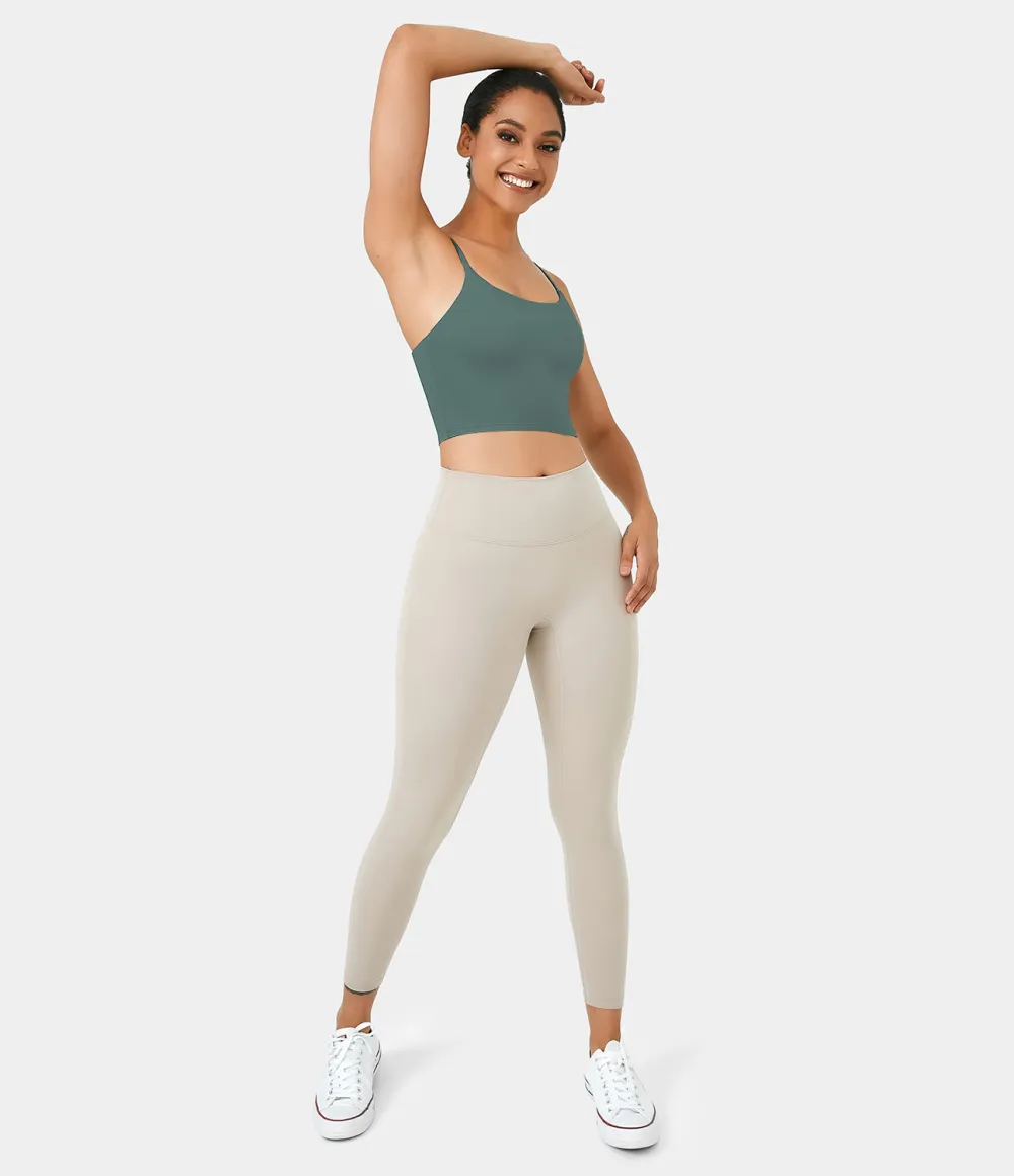 Basic Padded Workout Cropped Tank Top