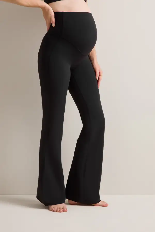 Maternity High Waist Flared Leggings