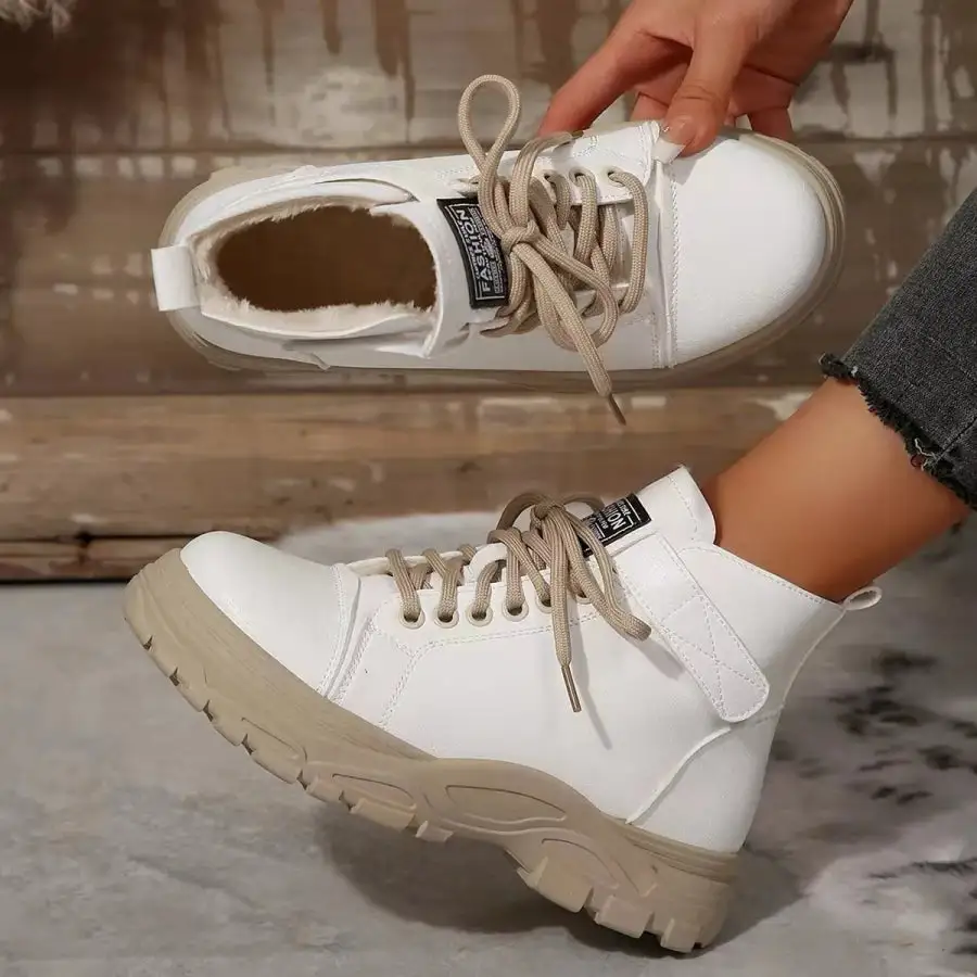Refined Lace Up Platform Combat Boots