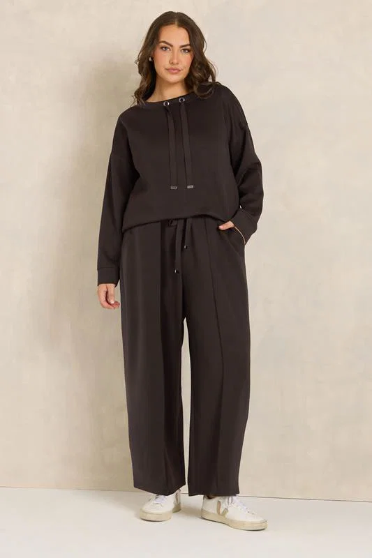 Set Chocolate Brown Luxe Sweatshirt & Joggers detail 1