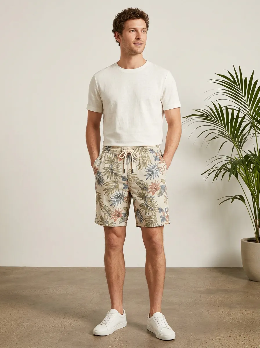 Men's Lush Botanical Printed Shorts