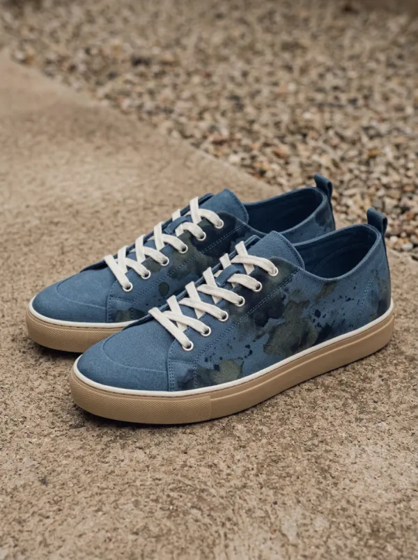 Ink Splash Abstract Canvas Sneakers