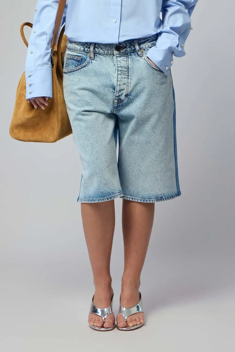 Relaxed Denim Shorts