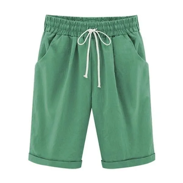 All Colors 10-Piece Set Only $5.99-Elastic Waist Casual Comfy Summer Shorts
