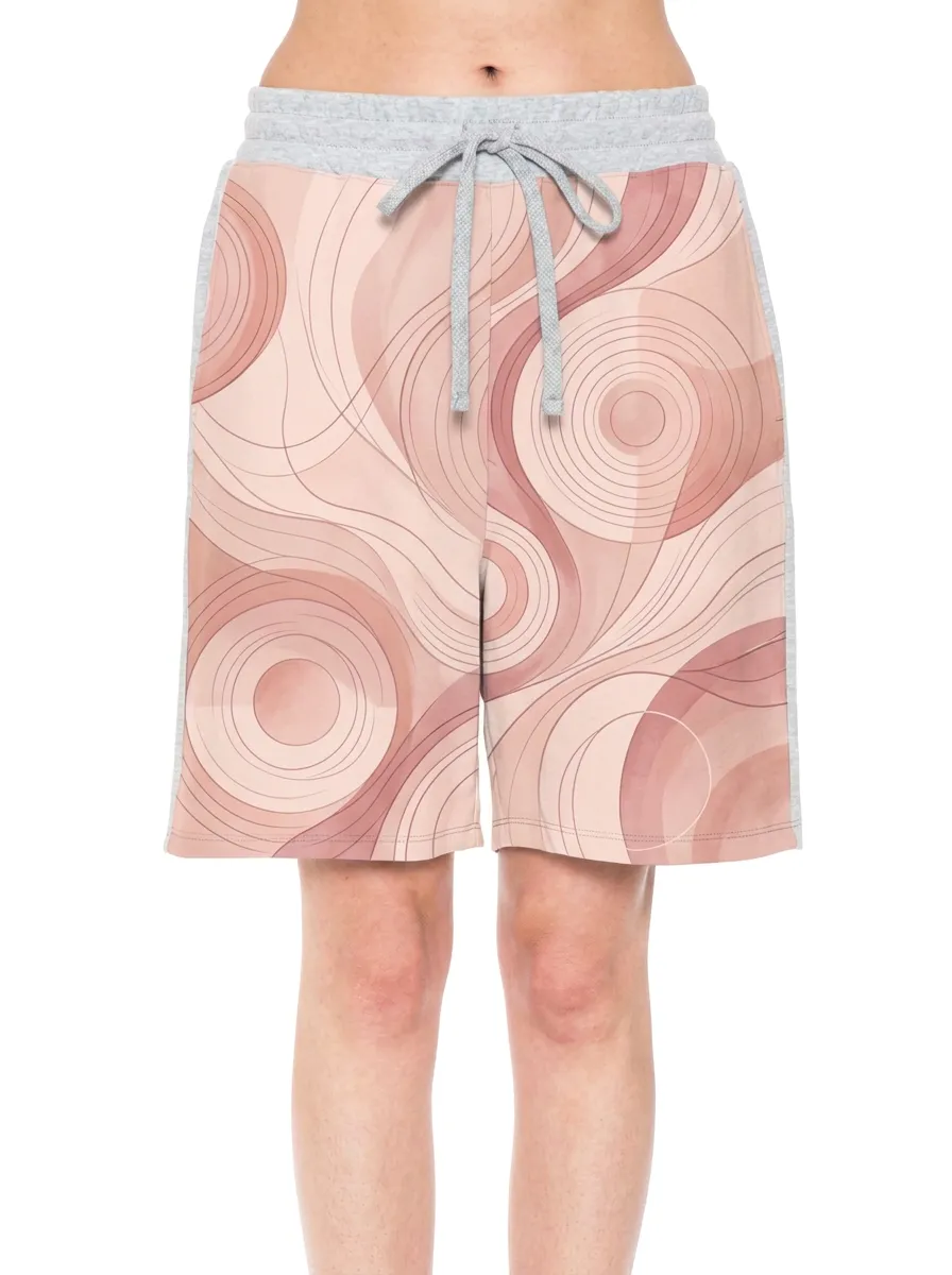Women's Unisex Abstract Geometric Circle Graphic Shorts