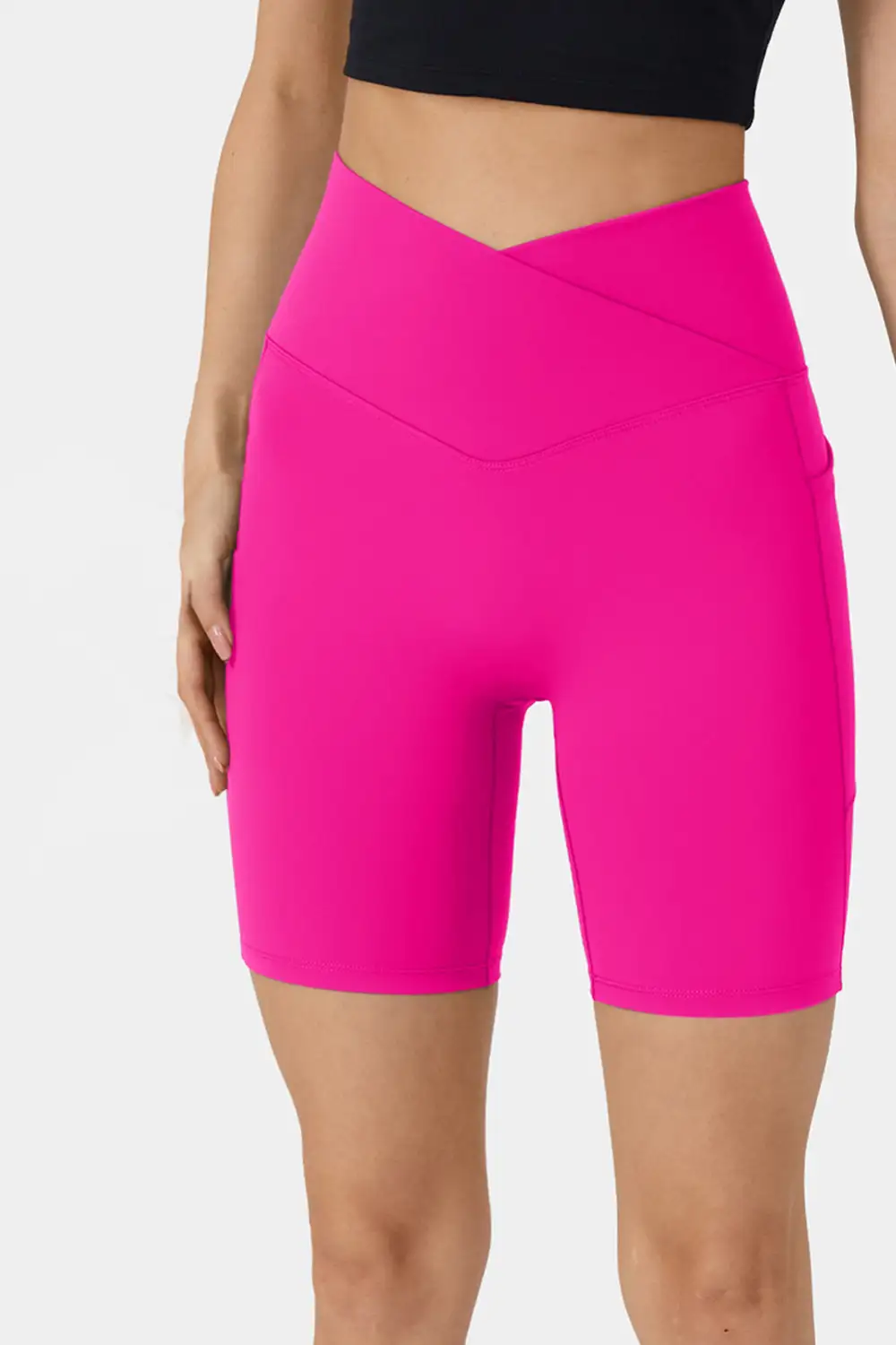 Swimwear Solid Split Pocket Sheath Active Bikinis Bottoms