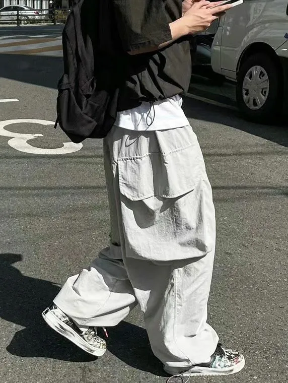 Streetwear Cuffed Cargo Pants