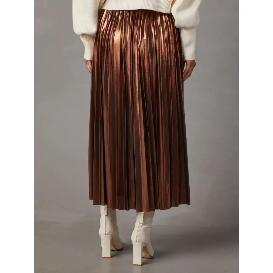 Pleated Midi Skirt
