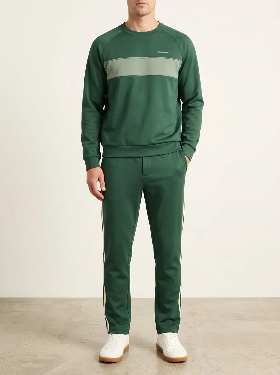 Men's Training Inspired Stripe Colorblock Sportswear Set