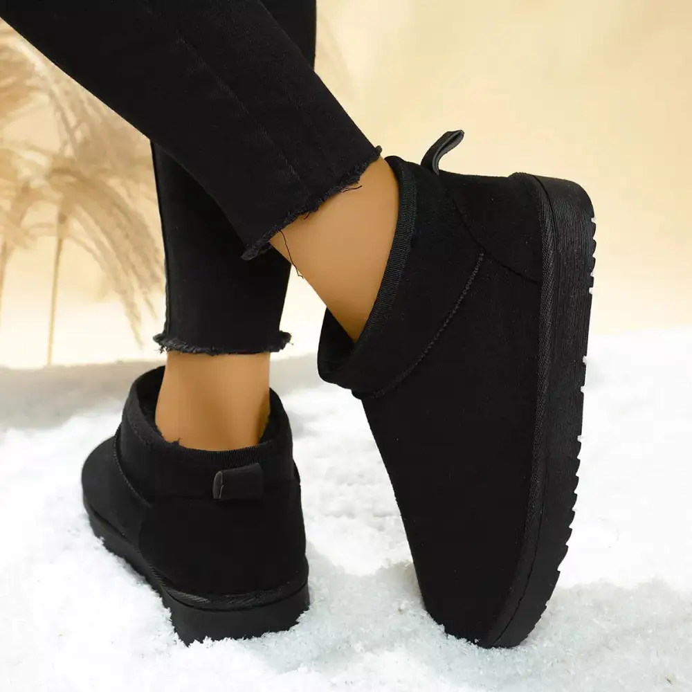 Structured Round Toe Platform Boots