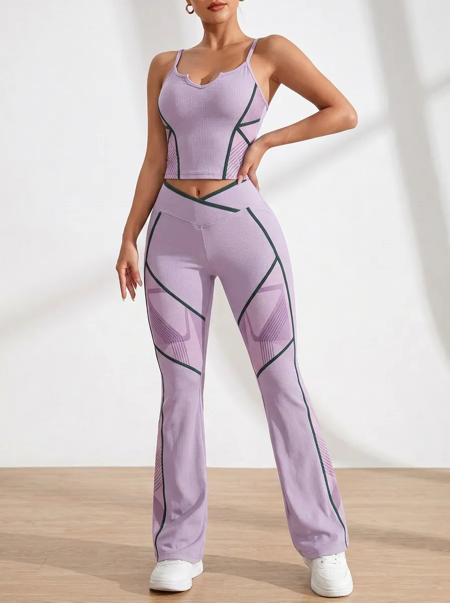 Geometric Strap Detail Flare Active Set