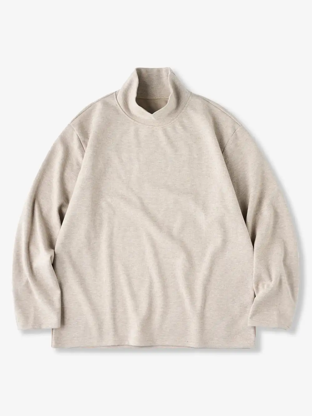 Brushed Wool-Blend High-Neck Sweatshirt