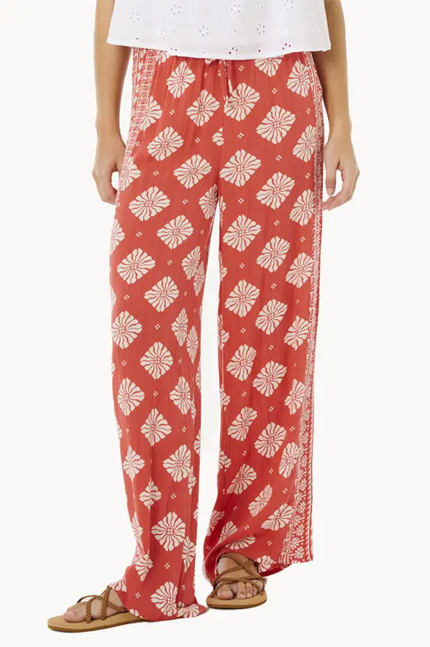 Side Panel Wide Leg Pants