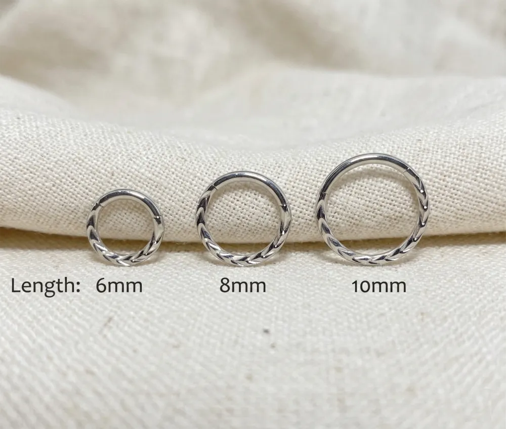 Surgical-Steel Hinged Hoop Ring